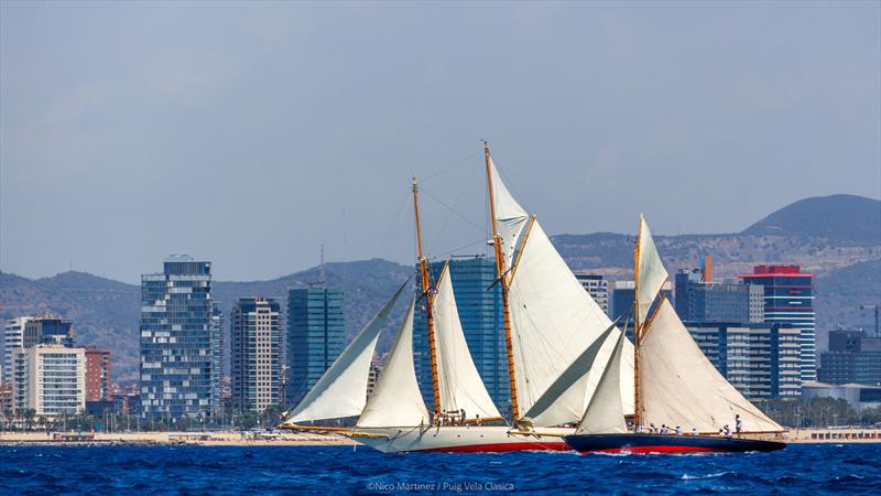 Puig Vela Clàssica Day 1 photo copyright Nico Martinez / www.MartinezStudio.es taken at Real Club Nautico de Barcelona and featuring the Classic Yachts class