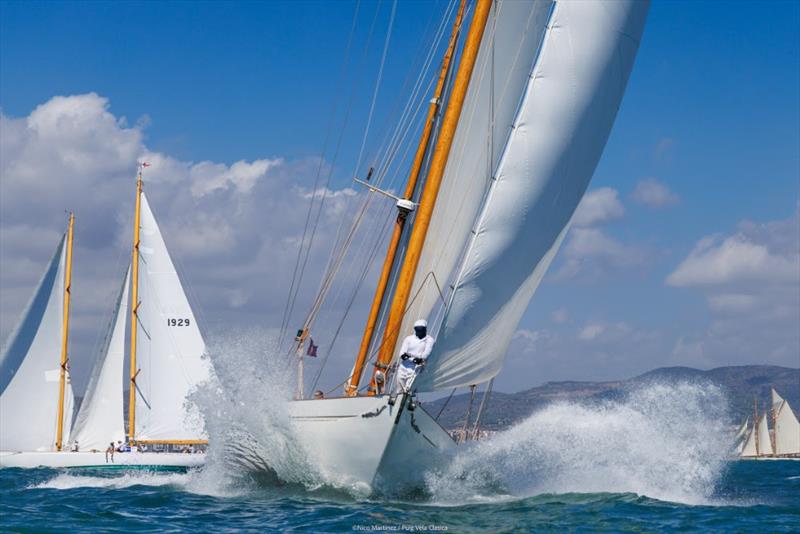 Puig Vela Clàssica Barcelona Regatta Day 4 photo copyright Nico Martinez / MartinezStudio taken at Real Club Nautico de Barcelona and featuring the Classic Yachts class