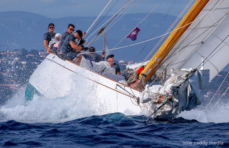 Powered up photo copyright Bow Caddy Media taken at Société Nautique de Saint-Tropez and featuring the Classic Yachts class