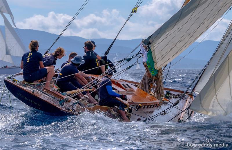 Heading for home photo copyright Bow Caddy Media taken at Société Nautique de Saint-Tropez and featuring the Classic Yachts class