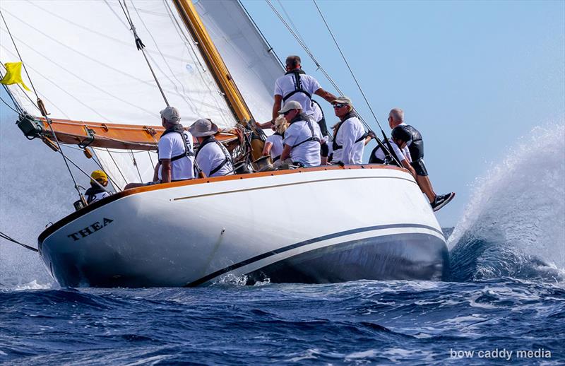 Powering home photo copyright Bow Caddy Media taken at Société Nautique de Saint-Tropez and featuring the Classic Yachts class