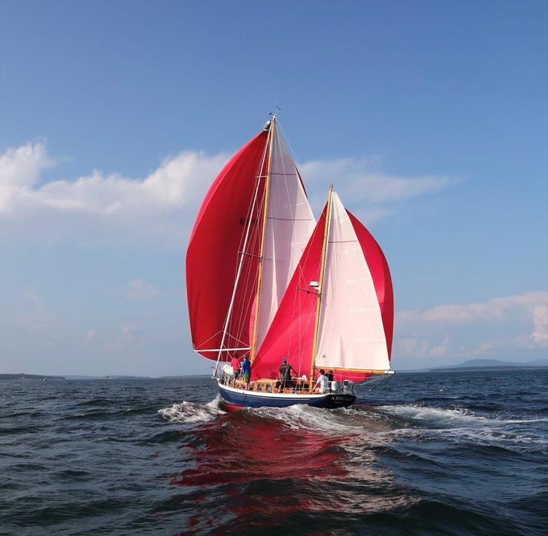 Abigail under full sail - Marblehead to Halifax Ocean Race photo copyright Vicki Staveacre taken at Royal Nova Scotia Yacht Squadron and featuring the Classic Yachts class