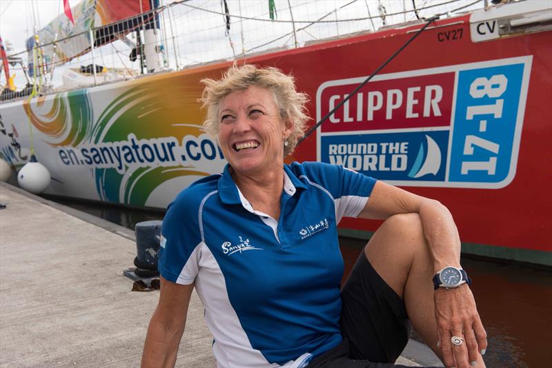 Wendy Tuck is the skipper of the Sanya Serenity Coast Clipper team photo copyright Martin McKeown taken at  and featuring the Clipper 70 class