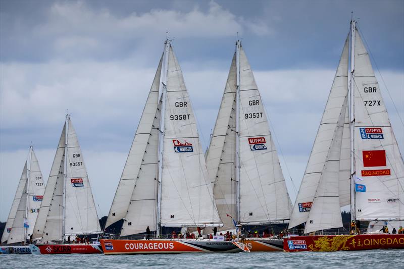 Courageous and Qingdao with the fleet during the Knox-Johnston Cup 2024 - photo © Paul Wyeth