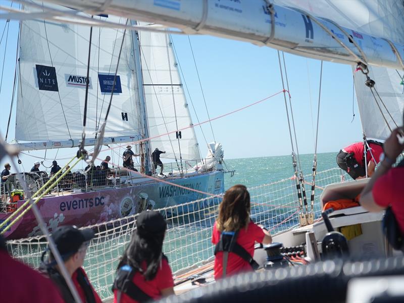 The Clipper Race fleet embarks on Stage 2, shot on board Team Qingdao - photo © Clipper Race