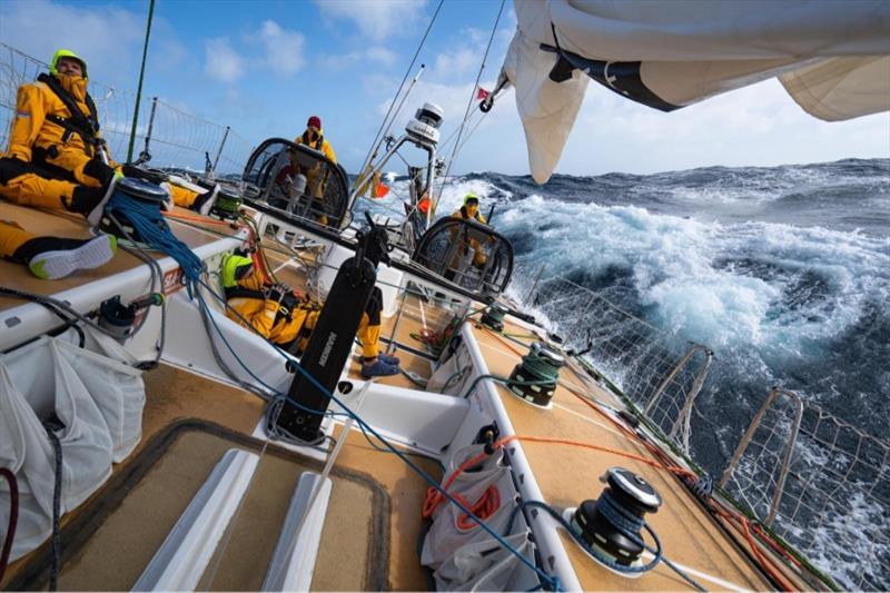The Clipper Race fleet experienced strong winds and big waves on Stage 1: Battle over Biscay – the first race to Spain - photo © Clipper Race