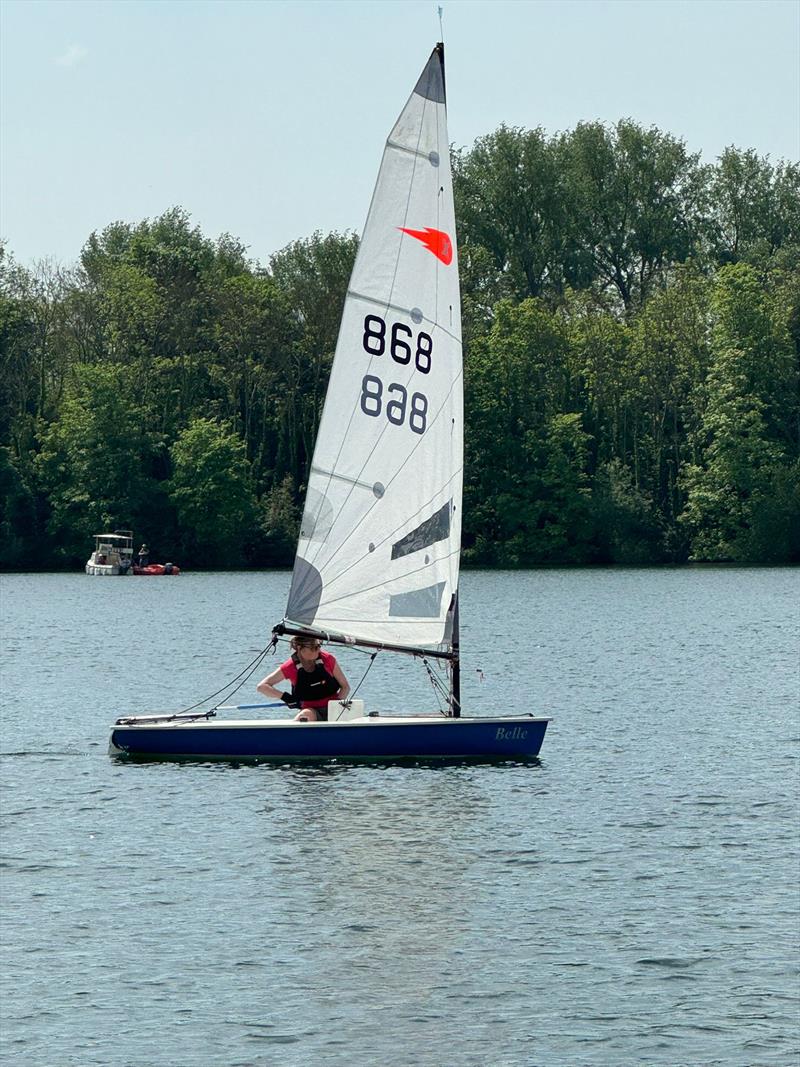 Helen Evans during the Comet Association Championships at Silver Wing photo copyright Harrison Field taken at Silver Wing Sailing Club and featuring the Comet class