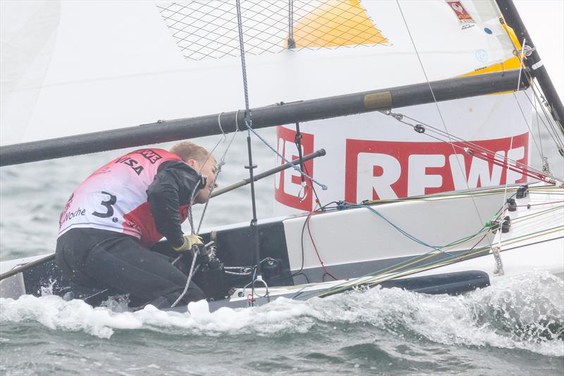 On the final day of Kiel Week, Max Billerbeck from Kollmar improved from third to second place on the podium in the Contender - Kiel Week 2024 - photo © Christian Beeck