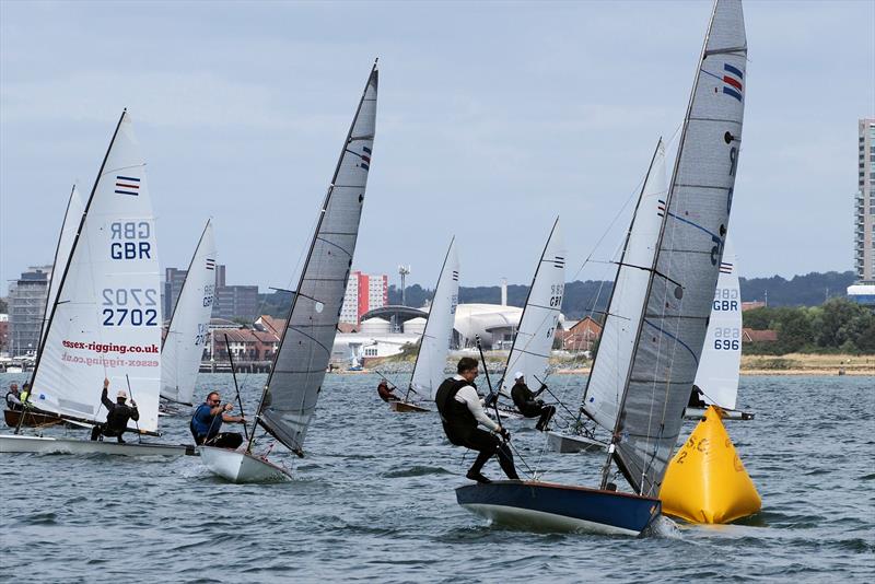 Contenders at Weston photo copyright Dougal Henshall taken at Weston Sailing Club and featuring the Contender class