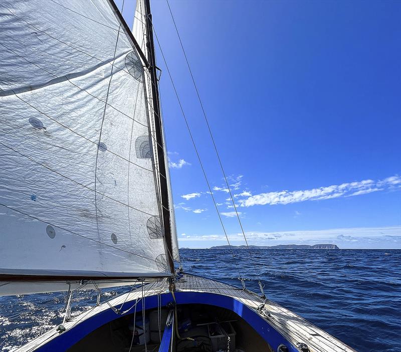 Sailing Huia from Melbourne to Hobart photo copyright Nick Jaffe taken at  and featuring the Couta Boat class