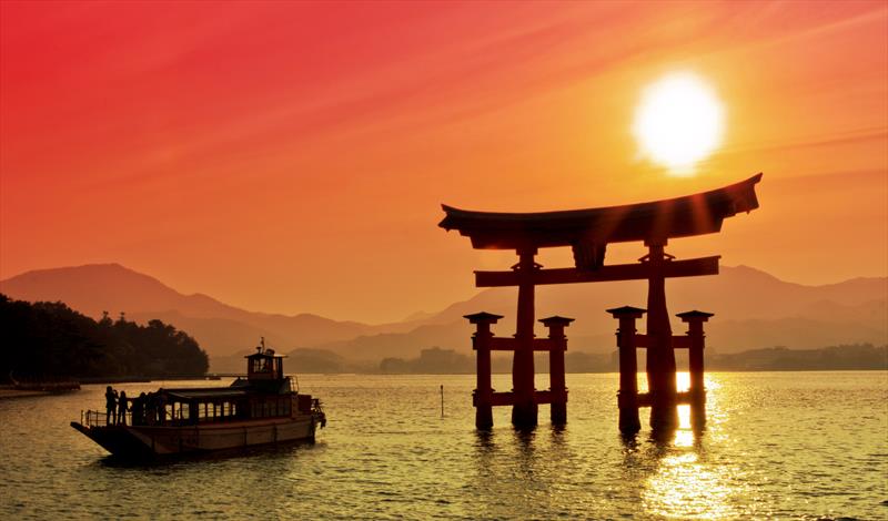 Torii gate, Miyajima, Japan photo copyright Tradewind Voyages taken at  and featuring the  class