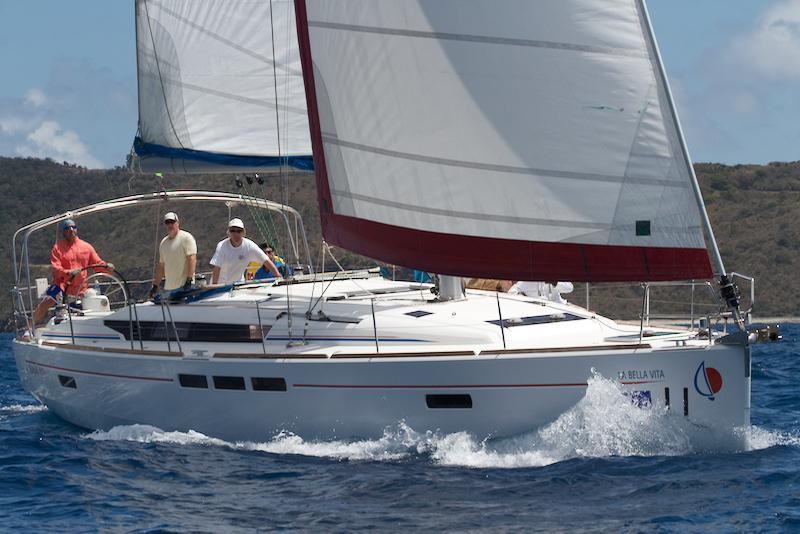 Sunsail 51, BYRA La Bella Vita, John Fourqurean (VA, USA) on day 2 of the BVI Spring Regatta - photo © BVISR / www.ingridabery.com