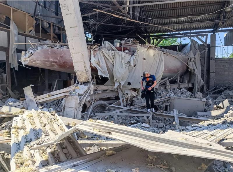 Sailing in Ukraine: Yachts destroyed in Mykolaiv - photo © Daniil Slyzh