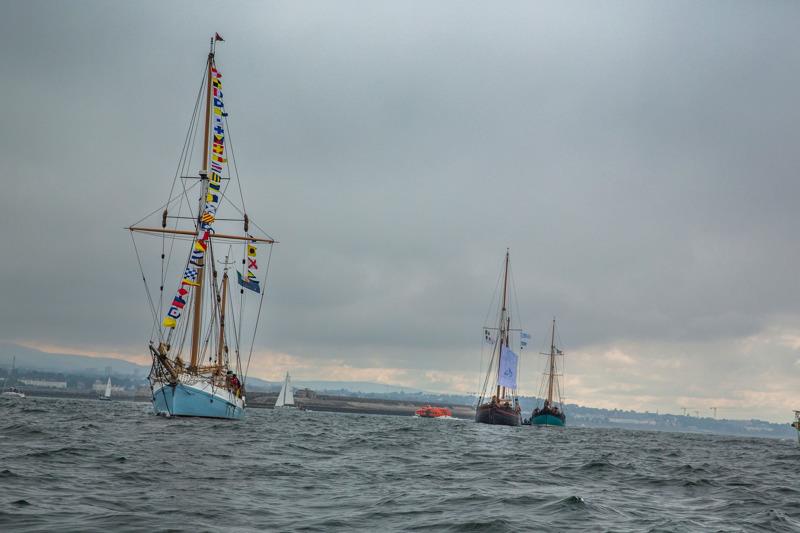 Three of Ireland's wooden sail training vessels in the same waters together! photo copyright Leszek Wolnik taken at  and featuring the Cruising Yacht class