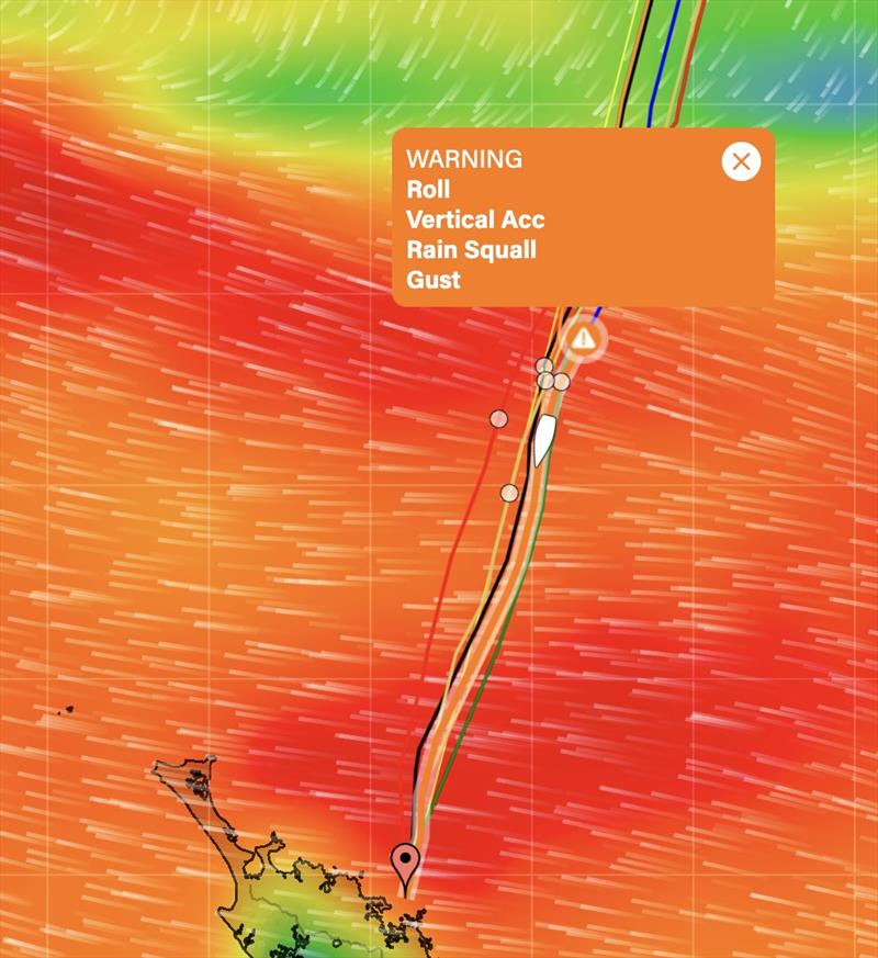 WR with Extreme Weather warning Highlighted photo copyright Predictwind taken at  and featuring the Cruising Yacht class