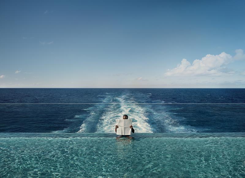 Sea views from the pool - photo © Explora Journeys