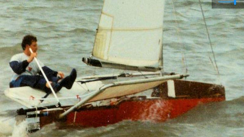 International Moth made from a wrecked Unicorn hull photo copyright Ian Ridge taken at  and featuring the Classic & Vintage Dinghy class