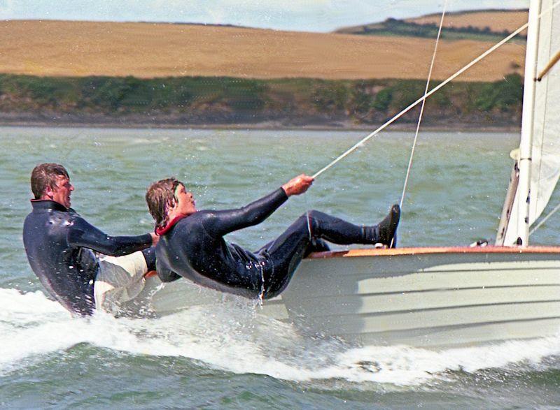 Spud Rowsell and Jon Turner blast downwind at Salcombe - photo © Keith Callaghan