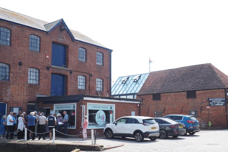 100 Years of Jack Chippendale celebrated at Fareham - dinghies used to exit those upper doors - photo © Dougal Henshall