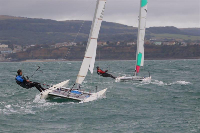 Anthony Gray during the Sprint 15 Sport Nationals at Yaverland photo copyright Alan and Mary Howie-Wood taken at Yaverland Sailing & Boat Club and featuring the Dart 15 Sport class