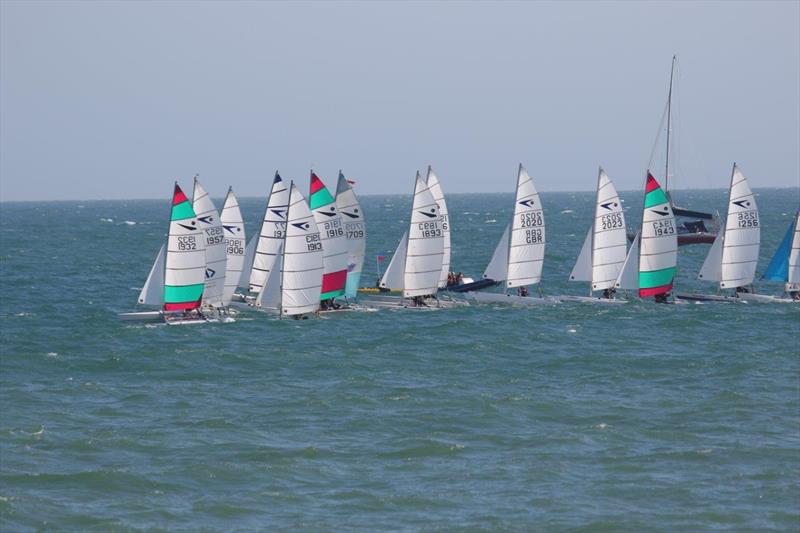 Race 2 of the Sprint 15 Sport Nationals at Yaverland photo copyright Alan and Mary Howie-Wood taken at Yaverland Sailing & Boat Club and featuring the Dart 15 Sport class