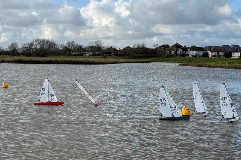 DF95 Winter Series event 4 at East Kent RSC photo copyright Peter Jackson taken at East Kent Radio Sailing Club and featuring the DF95 class