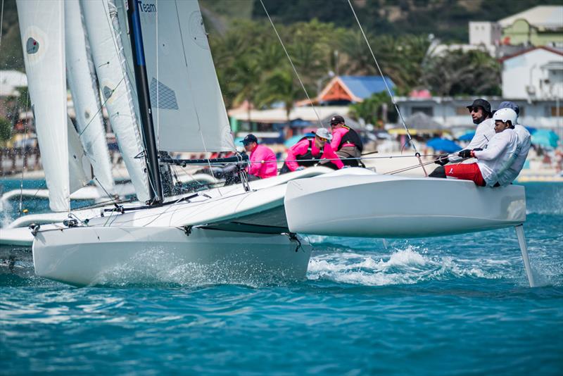 Diam racing on day 1 of the Caribbean Multihull Challenge photo copyright Laurens Morel taken at Sint Maarten Yacht Club and featuring the Diam 24OD class