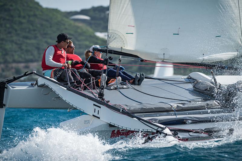 Day 2 of the Caribbean Multihull Challenge photo copyright Laurens Morel taken at Sint Maarten Yacht Club and featuring the Diam 24OD class