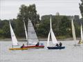 Border Counties Midweek Sailing at Shotwick Lake - Off down the reach © Brian Herring