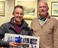 ILCA 6s - 3rd Overall, Brendan Hughes, with DMYC Commodore Derek Gill Viking Marine Frostbites Series Series 1 prize-giving © Frank Miller