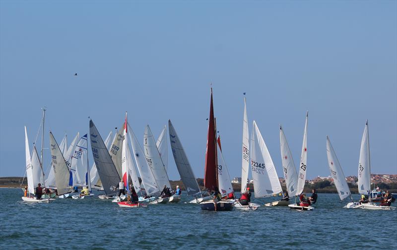 Christchurch Harbour Interclub Series day 1 photo copyright Sarah Desjonqueres taken at Mudeford Sailing Club and featuring the Dinghy class