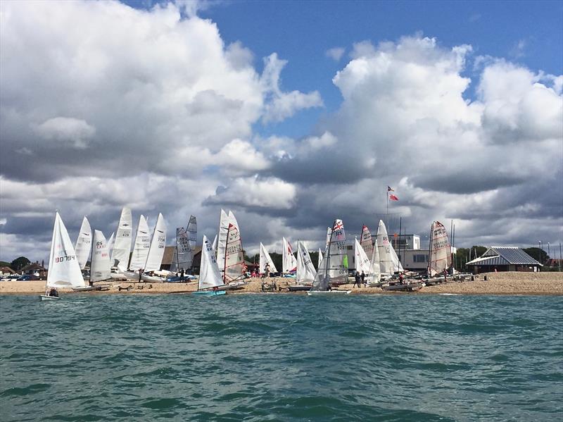 Dinghies launching at Stokes Bay Sailing Club - photo © Lorraine Budgen