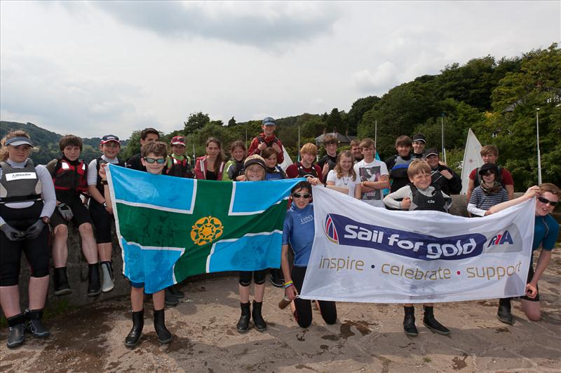 Derbyshire Youth Sailing 'Sail for Gold' event at Toddbrook photo copyright Ed Washington taken at Toddbrook Sailing Club and featuring the Dinghy class