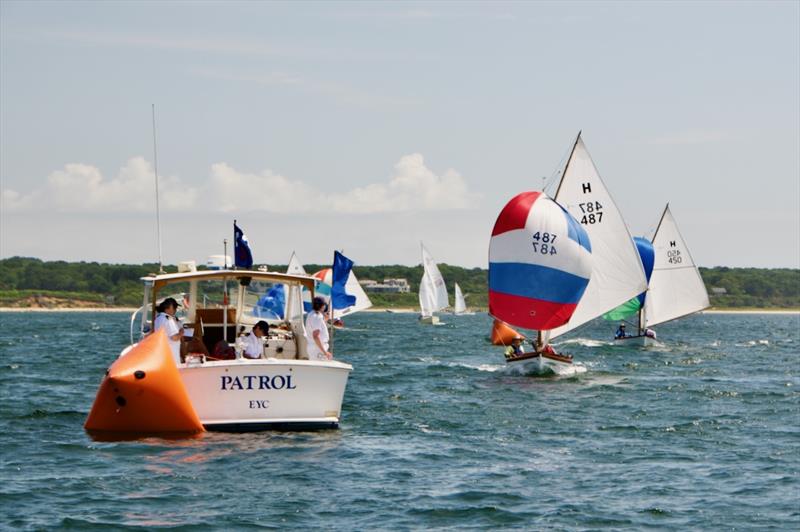 Herreshoff H-12½ Class racing action photo copyright the Edgartown Yacht Club taken at Edgartown Yacht Club and featuring the Dinghy class