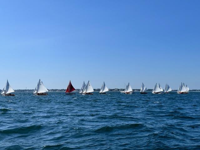 Herreshoff H-12½ Class racing action photo copyright the Edgartown Yacht Club taken at Edgartown Yacht Club and featuring the Dinghy class