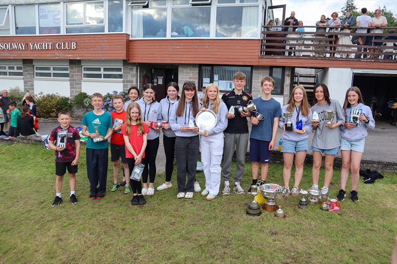 Prizewinners - Solway Yacht Club's Cadet Week - photo © Nicola McColm