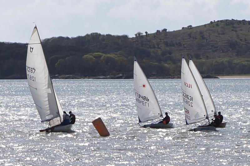 Close race for the ILCA6s on the sparkling Solway - Solway Yacht Club's Big Launch 2025 - photo © Margaret Purkis