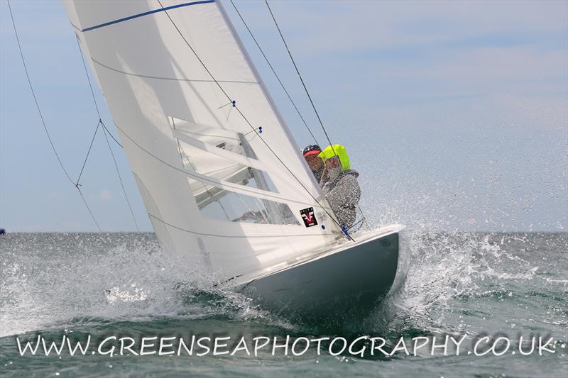 Dragon Edinburgh Cup at Abersoch day 1 photo copyright Andy Green / www.greenseaphotography.co.uk taken at South Caernarvonshire Yacht Club and featuring the Dragon class