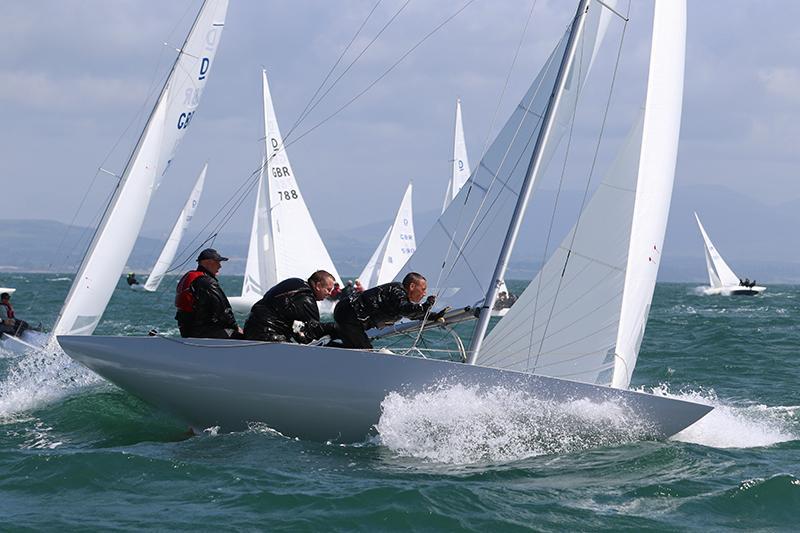 Corinthian Champion Mike Budd at the Dragon Edinburgh Cup at Abersoch - photo © Andy Green / www.greenseaphotography.co.uk