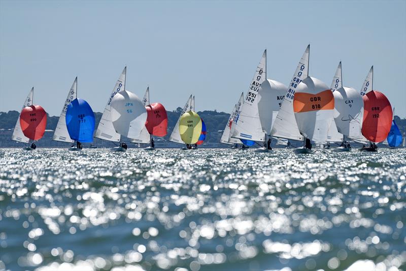 Dragon Edinburgh Cup 2023 at Cowes photo copyright Rick Tomlinson / www.rick-tomlinson.com taken at Royal Yacht Squadron and featuring the Dragon class