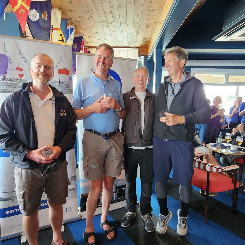 76th Edinburgh Cup 2024 Race 1 - Corinthian Winners Furious GBR 777 photo copyright Emma York taken at South Caernarvonshire Yacht Club and featuring the Dragon class