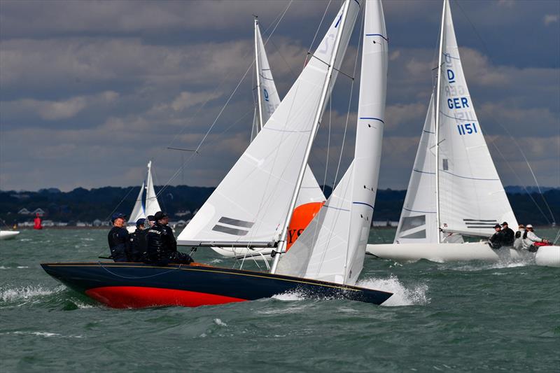 Bluebottle during the Dragon Edinburgh Cup at the Royal Yacht Squadron photo copyright Rick Tomlinson taken at Royal Yacht Squadron and featuring the Dragon class