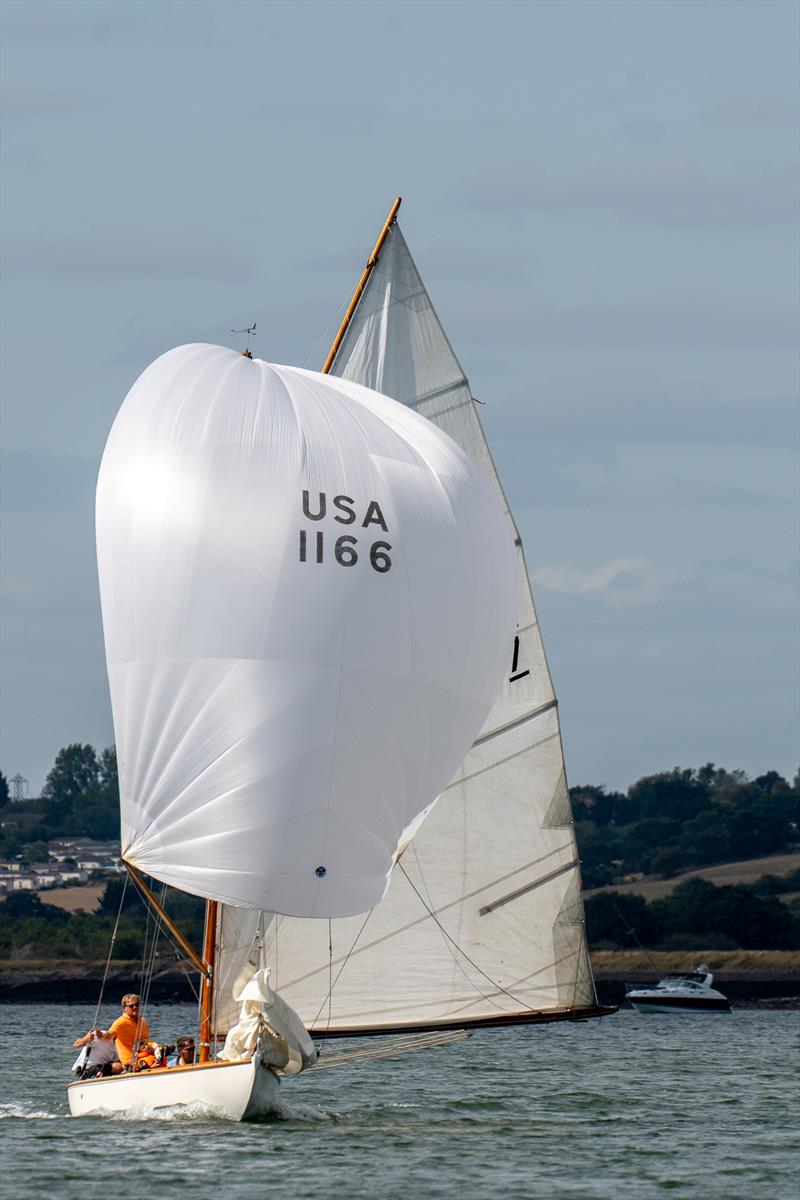 East Coast One Design Wizard, helmed by David Smith, won the race on the 6th day of Burnham Week 2024 photo copyright Petru Balau Sports Photography / sports.hub47.com taken at Royal Corinthian Yacht Club, Burnham and featuring the East Coast One Design class