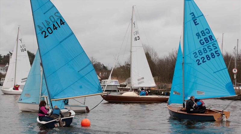 Enterprise Broads open at Snowflake photo copyright Colin Gallowa taken at Snowflake Sailing Club and featuring the Enterprise class