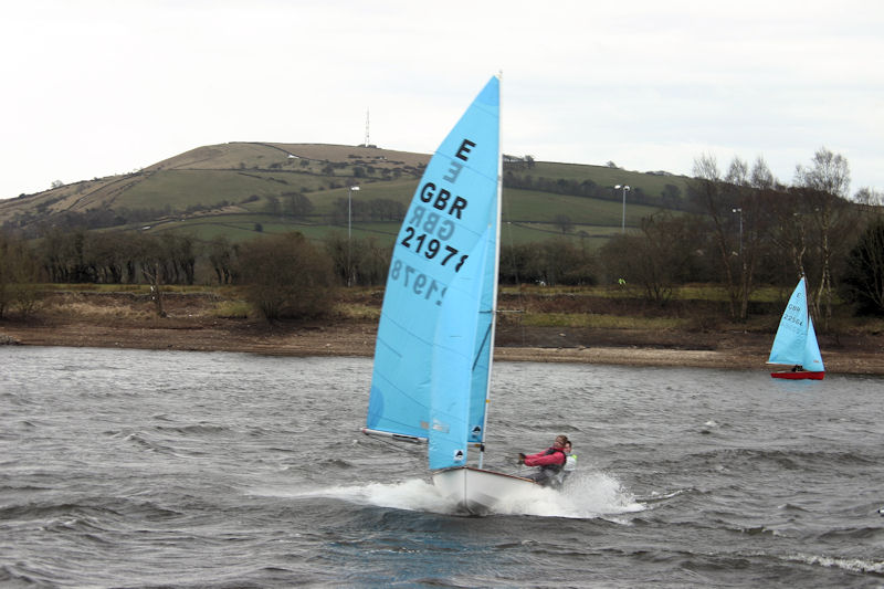 James Morley & Rachel Burkitt during the Enterprise open at Toddbrook photo copyright Steve Grundy taken at Toddbrook Sailing Club and featuring the Enterprise class