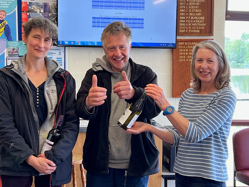 Paul Young and Megan Ward finish 3rd in the Tamworth Enterprise Open photo copyright Teresa Culmer taken at Tamworth Sailing Club and featuring the Enterprise class