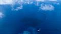 The Ocean Cleanup's System 03 (AKA `Josh`) at work ridding the ocean of floating plastic &copy; The Ocean Cleanup