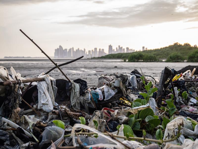 Plastic and other refuse outside of Panama City - photo © The Ocean Cleanup