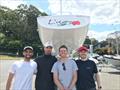 The Lisa Rose team on arrival in Metung for the Etchells 2025 Australian championship regatta - James McLennan, Jack Abbott, Xavier Winston-Smith and Tom Trotman © Jeanette Severs