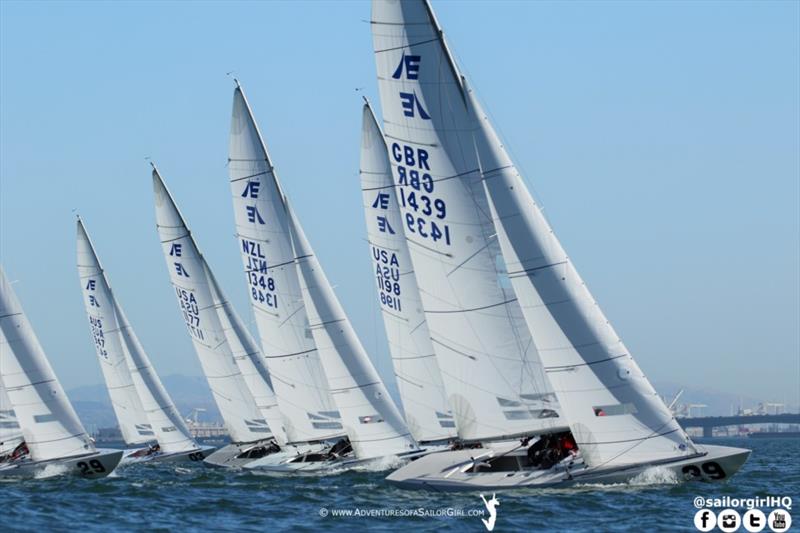 Etchells Worlds in San Francisco day 1 - photo © Nic Douglass / www.AdventuresofaSailorGirl.com